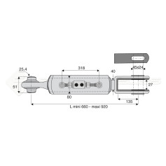 Suspente hydraulique - Marque: SDF