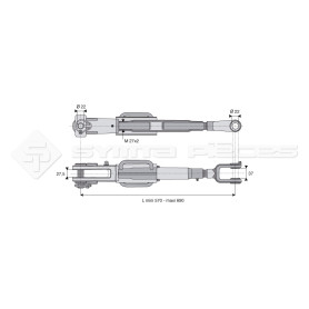 Suspente mécanique - L : 570mm - Marque: CNH - Ref: SYML2104D