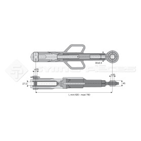 Suspente mécanique - L : 620mm - Marque: CNH - Ref: SYML2302