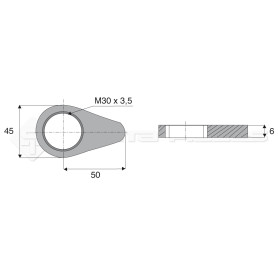 Ecrou de blocage - Réf: SYPC30-35G