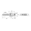 Articulation - Alesage : 25.4 - Longueur : 240  - Réf: SY4ATF25G