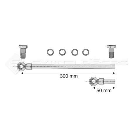 Kit tube + vis creuse