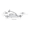 Barre de poussée hydraulique - Diam. Coté tracteur : 32 - Diam. Coté outil : 32 - Réf : DA22356 - Ref: SYH3PA32R3600