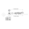 Barre de poussée hydraulique - Diam. Coté outil : Crochet cat 3 - Réf: SYH3P80C3537/730