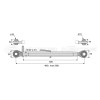 Barre de poussée mécanique - Diam. Coté tracteur : 19 - Diam. Coté outil : 19 - Réf: SY3P0030