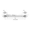 Barre de poussée mécanique - Diam. Coté tracteur : 19 - Diam. Coté outil : 19 - Réf: SY3P0080