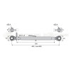 Barre de poussée mécanique - Diam. Coté tracteur : 25.4 - Diam. Coté outil : 25.4 - Réf: SY3P0120