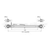 Barre de poussée mécanique - Diam. Coté tracteur : 25.4 - Diam. Coté outil : 25.4 - Réf : DA22398 - Ref: SY3P0416