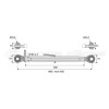 Barre de poussée mécanique - Diam. Coté tracteur : 25.4 - Diam. Coté outil : 25.4 - Réf: SY3P0170