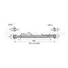 Barre de poussée mécanique - Diam. Coté tracteur : 25.4 - Diam. Coté outil : 25.4 - Réf: SY2PR2R2350