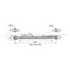 Barre de poussée mécanique - Diam. Coté tracteur : 25.4 - Diam. Coté outil : 25.4 - Réf: SY2PR2R2420