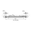 Barre de poussée mécanique - Diam. Coté tracteur : 25.4 - Diam. Coté outil : 25.4 - Réf : DA22417 - Ref: SY2PR2R2610