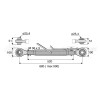 Barre de poussée mécanique - Diam. Coté tracteur : 25.4 - Diam. Coté outil : 25.4 - Réf: SY3PR2R2520