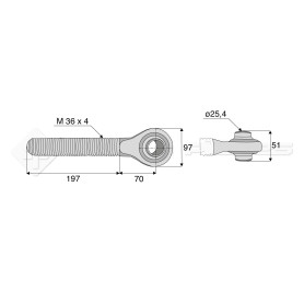 Tirant - rotule - Réf : DA22597 - Ref: SYTFR2D364
