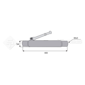 Tube de barre de poussée - Marque: CNH - Longueur : 400  - Réf: SYM3P400NH