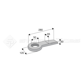 Anneau plat - Alesage : B 50 - Réf: SYAM535