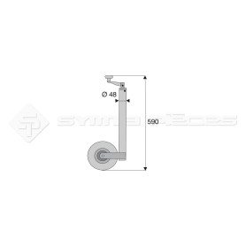 Béquille télescopique à roue - Réf: SYAM518