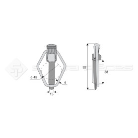 Goupille Clips sécurité - Réf: SYGCS16