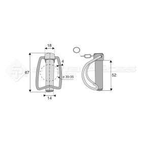 Goupille de stabilisateurs - Réf: SYGC247