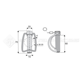 Goupille de stabilisateurs - Réf : DA22899 - Ref: SYGC248