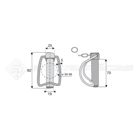 Goupille de stabilisateurs - Réf: SYGC463