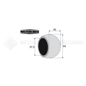 Rotule pour crochet inférieur - Marque: WALTERSCHEID - Alesage : 37.5 - Réf : DA22983 - Ref: TRE099038