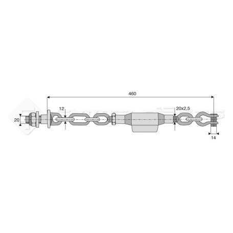 Stabilisateur à chaînes - Marque: SDF - Réf: SYCS2100