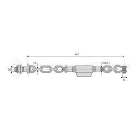 Stabilisateur à chaînes - Marque: SDF - Réf: SYCS2110