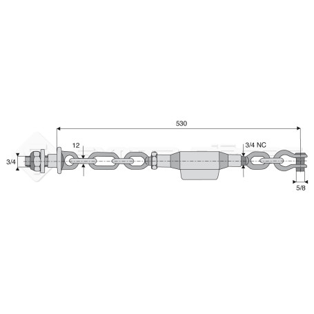 Stabilisateur à chaînes - Marque: CNH - Réf: SYCS828W