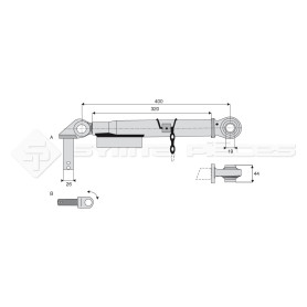 Stabilisateur rigide - Marque: CNH - Alesage : 26 - Réf: SYSL2050NH