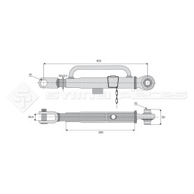 Stabilisateur rigide - Marque: JOHN DEERE - Alesage : 19 - Réf: SYSL2020JD