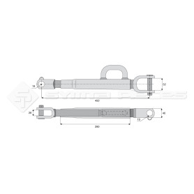 Stabilisateur rigide - Marque: JOHN DEERE - Alesage : 19 - Réf : DA23037 - Ref: SYSL2000JD