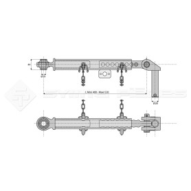 Stabilisateur rigide - Marque: CNH - Alesage : 19 - Réf : DA23039 - Ref: SYSL2004CA