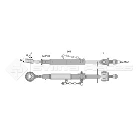 Stabilisateur rigide - Marque: CNH - Alesage : 28.4 - Réf: SYSL2002CA