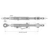 Stabilisateur rigide - Marque: CNH - Alesage : 28.4 - Réf : DA23048 - Ref: SYSL2003CA