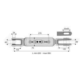 Suspente hydraulique - Marque: ARGO, AGCO - Réf : DA23051 - Ref: SYHBL915