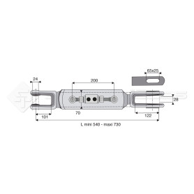 Suspente hydraulique - Marque: ARGO, AGCO - Réf : DA23053 - Ref: SYHBL913