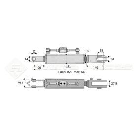 Suspente hydraulique - Marque: AGCO - Réf : DA23055 - Ref: SYHBL951