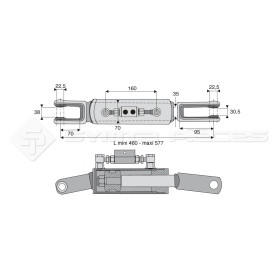 Suspente hydraulique - Marque: CNH - Réf : DA23056 - Ref: SYHBL929