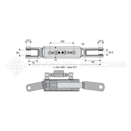 Suspente hydraulique - Marque: CNH - Réf: SYHBL929