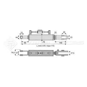 Suspente hydraulique - Marque: AGCO - Réf : DA23058 - Ref: SYHBL952