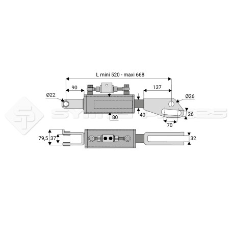 Suspente hydraulique - Marque: CNH - Réf: SYHBL957