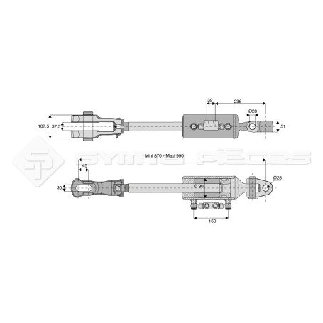 Suspente hydraulique - Marque: CNH - Réf: SYHBL930