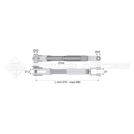 Suspente mécanique - Marque: CNH - Réf: SYML2104G