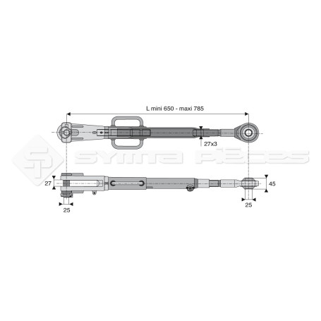 Suspente mécanique - Marque: SDF - Réf: SYML2400