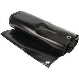 Bâche de protection noire 6068x648mm