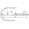 Lame de pick-up - Krone - L:1155mm