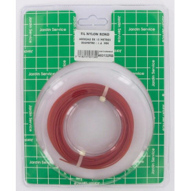 Fil de coupe Ø 1.6mm 15m rond rouge
