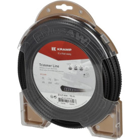 Fil de coupe carré noir Ø 4.5mm 16m Kramp