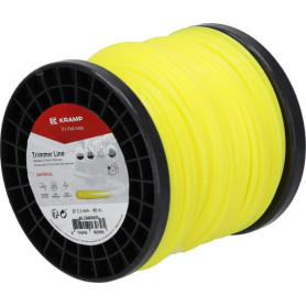 Fil de coupe Ø 3.3mm 46m rond jaune Kramp